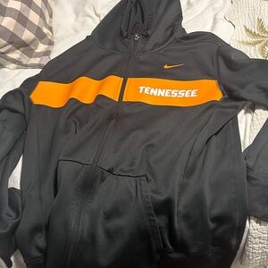 Nike Black Hoodie with Orange Tennessee Stripe
